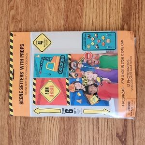 Construction theme photo props